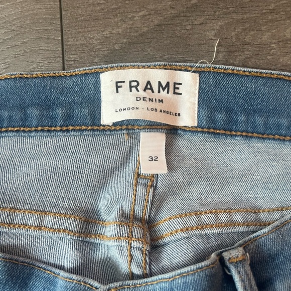 Women’s FRAME Le Skinny de Jeanne distressed Crop Jeans - Size 32 - Picture 2 of 6